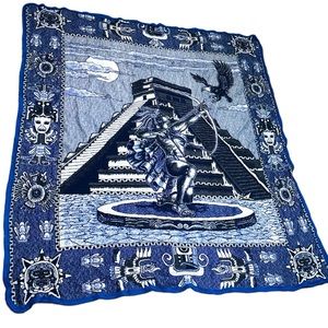 Stunning Myan Montezuma And Aztec Pyramid Blanket/Throw